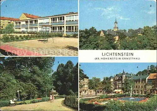 Lichtenstein Hohenstein Ernstthal Schloss Parkschloesschen Karl Marx Platz Kat. Hohenstein Ernstthal