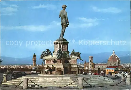 Firenze Toscana David Michelangelo Platz Kat. Firenze