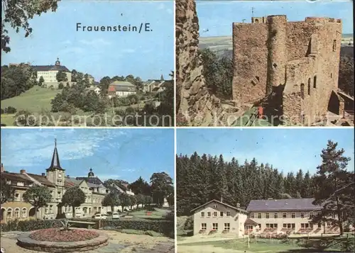 Frauenstein Brand Erbisdorf Schloss Stadt Burgruine Platz des Friedens Kat. Brand Erbisdorf