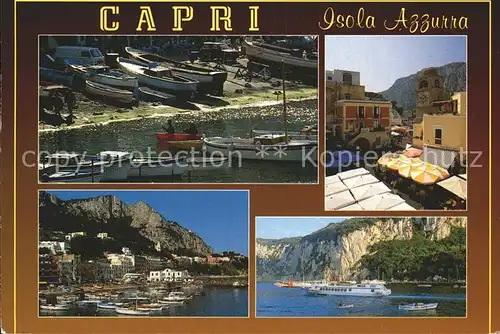 Capri Isola Azzurra Bootsanlegestelle Hafen  Kat. Golfo di Napoli