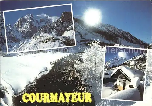 Courmayeur Aosta Winterlandschaften Kat. Aosta