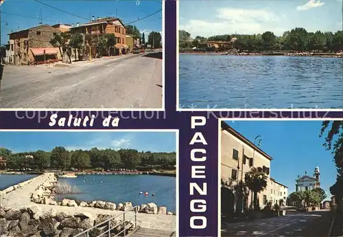 Pacengo Lago di Garda Strand Kirche  Kat. Pacengo