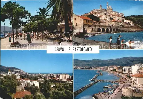 San Bartolomeo del Cervo Riviera dei Fiori Ortsansichten Kat. Imperia