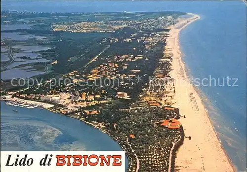 Bibione Lido Campingplatz Luftbildaufnahme