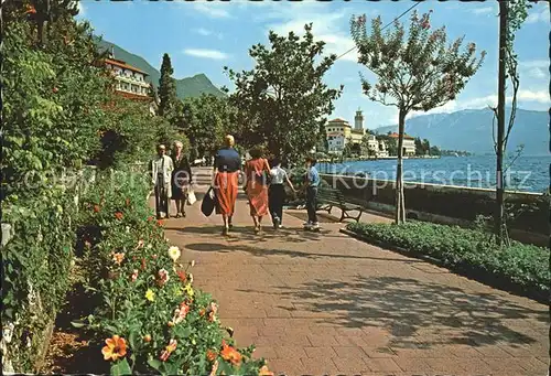 Gardone Riviera Lago di Garda Promenade  Kat. Italien