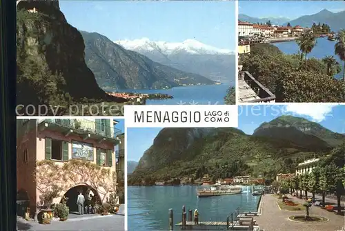 Menaggio Lago di Como Anlegestelle Teilansichten  /  /