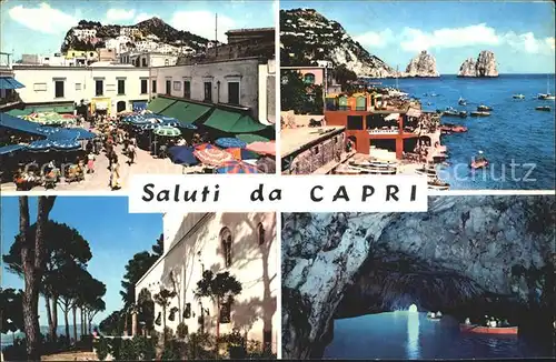 Capri Markt Teilansichten  Kat. Golfo di Napoli