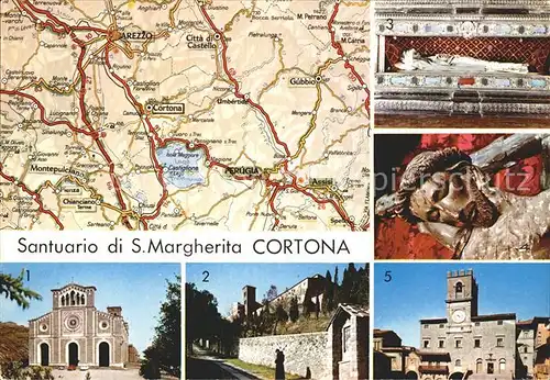 Cortona Santuorio S. Margherita Corpo della Santa Palazzo Comunale  Kat. Arezzo