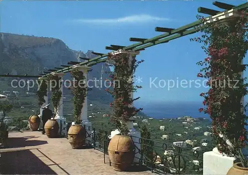 Capri Zahnradbahnterrasse Barbarossaberg Kat. Golfo di Napoli