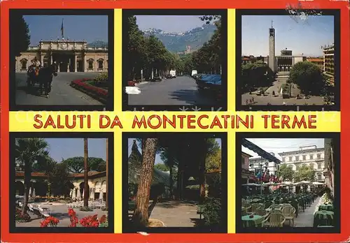 Montecatini Terme Pferdekutsche Cafe  Kat. Italien