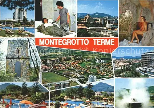 Montegrotto Terme Fliegeraufnahme Schwimmbad  Kat. 