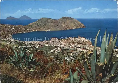 Lipari Isole Eolie Ortsansicht  Kat. Italien