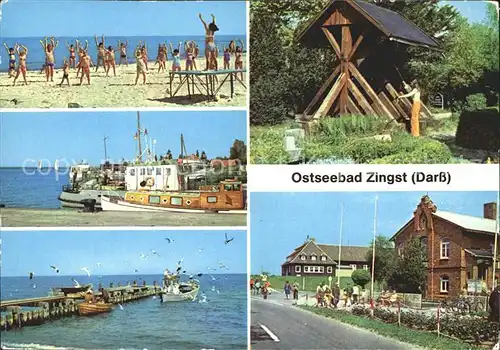 Zingst Ostseebad Hafen Strom Glockenstuhl Strand Kat. Zingst Darss