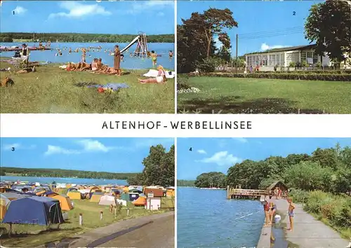 Werbellinsee Altenhof Strand Camping Kat. Schorfheide