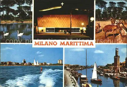 Milano Marittima Hafen Segelboote Teilansichten Kat. Cervia