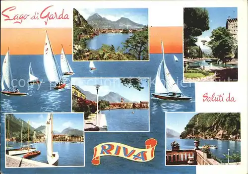 Lago di Garda Riva Segelboote  Kat. Italien