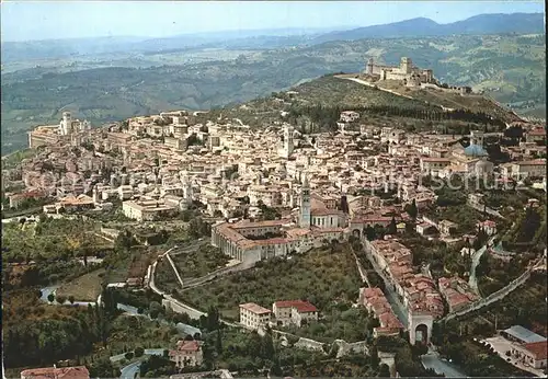 Assisi Umbria Fliegeraufnahme Kat. Assisi