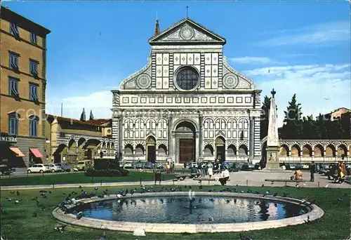 Firenze Toscana Piazza e Chiesa di San Maria Novella San Maria Novella Platz und Kirche Kat. Firenze