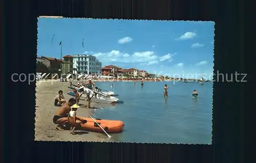 Viserba la spiaggia der Strand Luftboot  Kat. Rimini