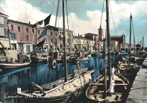 Cesenatico der Hafen Kanal porto canale Kat. Italien