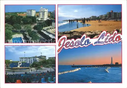 Jesolo Lido Buehne Strand