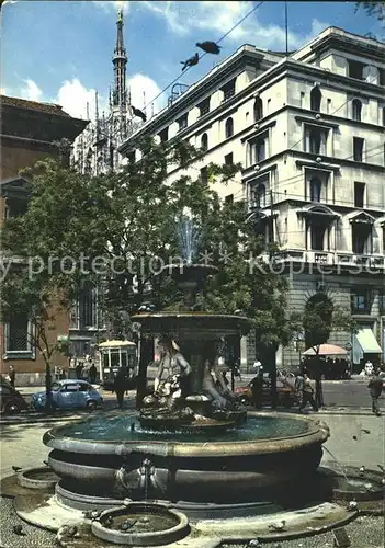 Milano Piazza Fontana Fontana del Piermarini Kat. Italien