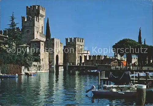 Lago di Garda Castello Scaligero das Schloss Kat. Italien