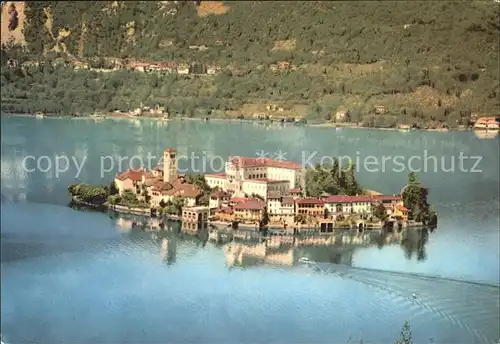 Lago d`Orta isola S. Giulio Kat. Italien