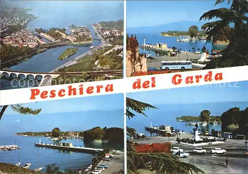 Lago di Garda Peschiera Haefchen Boote Anlegestelle Kat. Italien