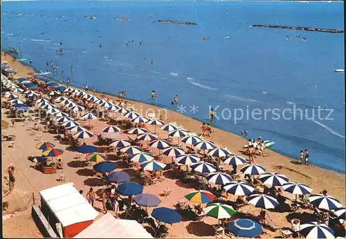 San Mauro Mare Rundgemaelde Strand Kat. Rimini