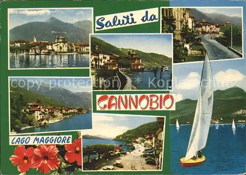 Cannobio Lago Maggiore Lago Maggiore Segelboote Vele Kat. Italien