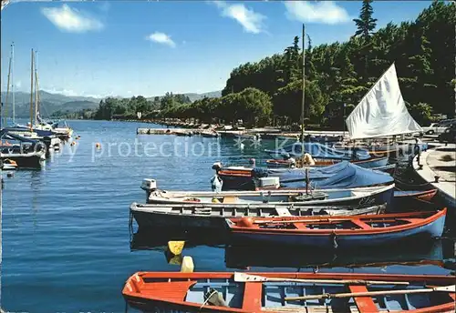 Bardolino Lago di Garda kleiner Hafen Porticciolo