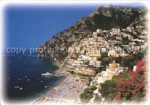 Positano Salerno Patrimonio dell Umanita costiera Amalfitana spiaggia Kat. Salerno