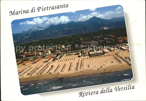 Marina di Pietrasanta Fliegeraufnahme Kat. Lucca