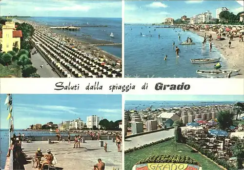 Grado spiaggia Strand Boote  Kat. Italien