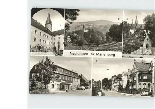 Neuhausen Marienberg Schloss Purschenstein Betriebsferienheim Kammbaude  Kat. Marienberg