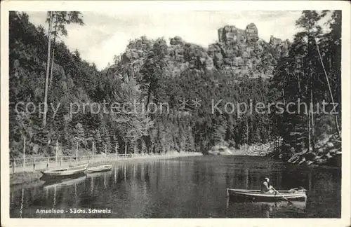 Saechsische Schweiz Amselsee Kat. Rathen Sachsen