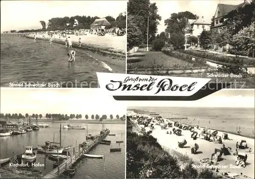 Poel Insel Strand Schwarzer Busch Kirchdorf Hafen  Kat. Insel Poel