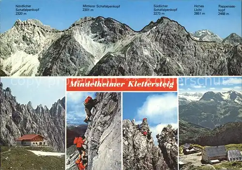 Allgaeu Region Mindelheimer Klettersteig Berghuette Kat. Kempten (Allgaeu)