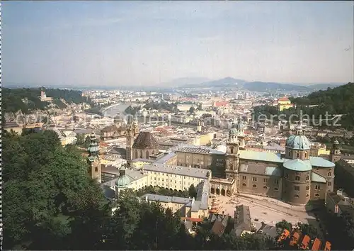 Salzburg Oesterreich Ansicht Hohensalzburg Dom Franziskanerkirche  Kat. Salzburg