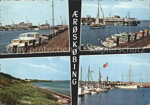Aeroskobing Hafen Boote Bucht Kat. Daenemark