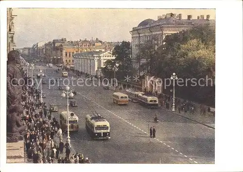 Leningrad St Petersburg Newski Prospekt Kat. Russische Foederation