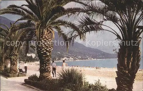 Gagra Schwarzes Meer Palmen Strand Kat. Georgien