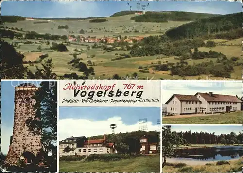 Vogelsberg Hessen Hoherodskopf Taufstein VHC Clubhaeuser Forellenteich Kat. Schotten