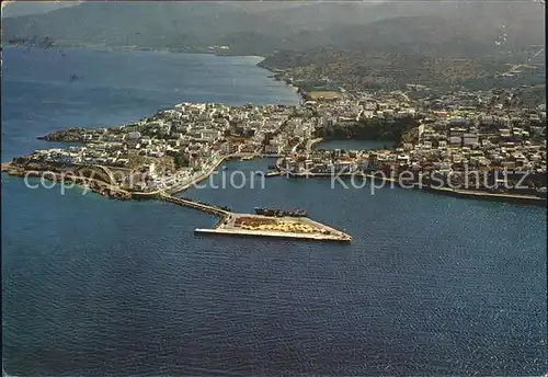 Kreta Crete Aghios Nikolaos Fliegeraufnahme / Insel Kreta /