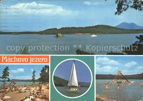 Machovo Jezero Nejvyhledavanejsi letni rekreacni oblast severnich Cechach Kat. Tschechische Republik