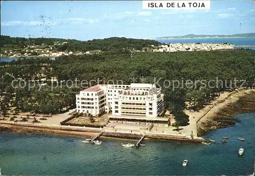 Isla de La Toja Gran Hotel Fliegeraufnahme / Pontevedra /