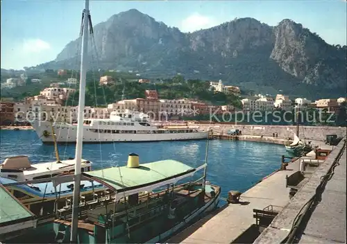 Capri Grosser Strand Hafen Kat. Golfo di Napoli