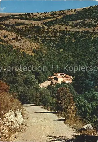 Assisi Umbria Einsiedelei des heiligen Franziskus Carceri Kat. Assisi