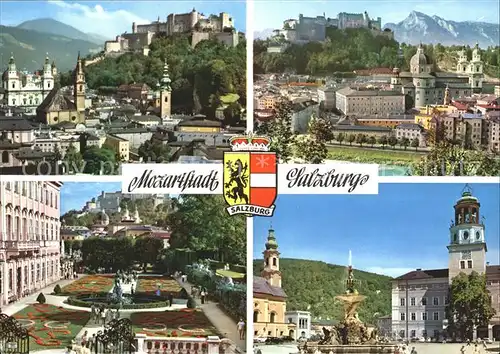 Salzburg Oesterreich Mozartstadt Schloss Hellabrunn Mirabell  Kat. Salzburg